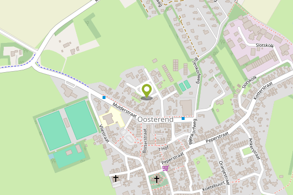 Ambulance-melding op Cor Bremerstraat, Oosterend NH op 23 april, kaart-overzicht