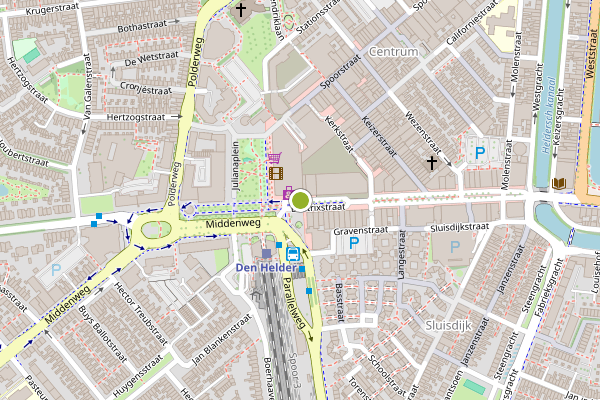 Ambulance-melding op Beatrixstraat, Den Helder op 27 juni, kaart-overzicht