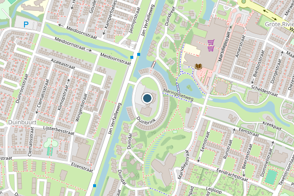 Politie-melding op Duinbrink, Den Helder op 29 juni, kaart-overzicht