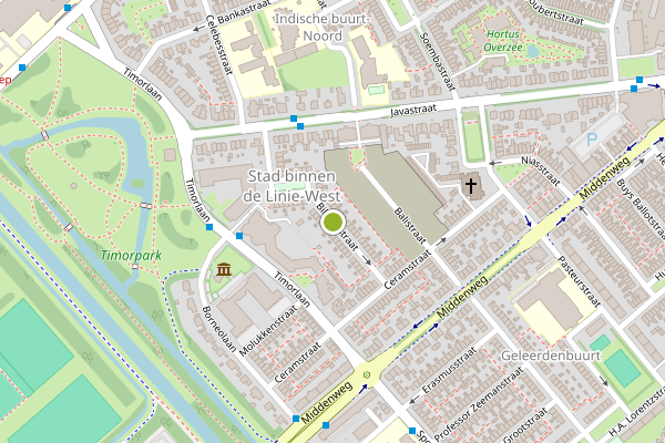 Ambulance-melding op Billitonstraat, Den Helder op 2 juli, kaart-overzicht