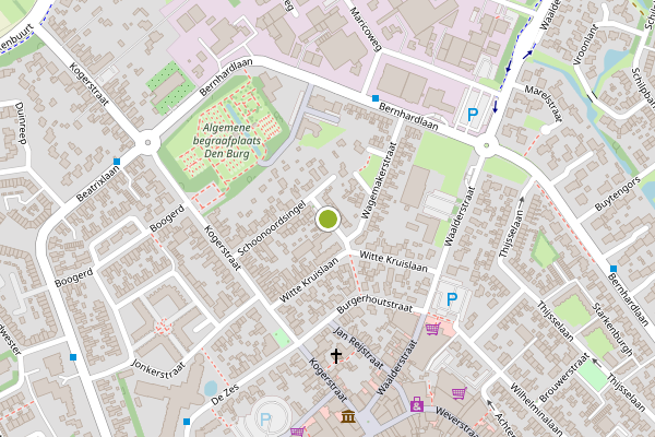 Ambulance-melding op Schoonoordsingel, Den Burg op 7 mei, kaart-overzicht