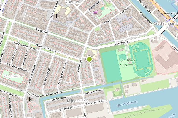 Ambulance-melding op Merelstraat, Den Helder op 4 juli, kaart-overzicht