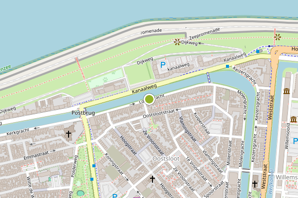 Ambulance-melding op Loodsgracht, Den Helder op 4 juli, kaart-overzicht