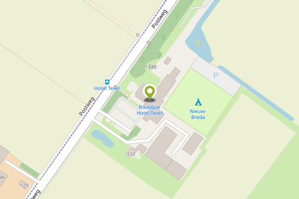 Ambulance-melding op Postweg, De Cocksdorp op 5 maart, kaart-overzicht