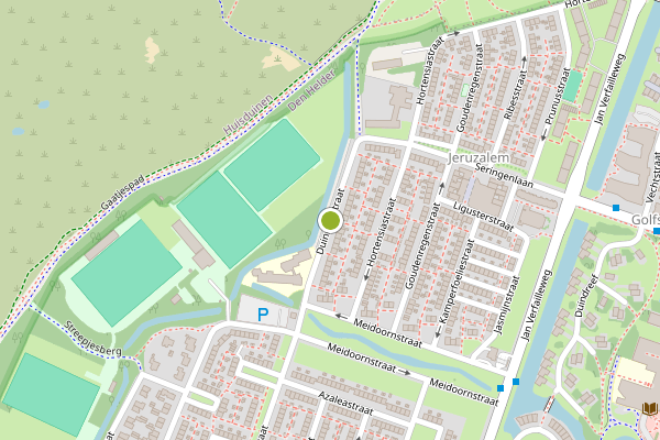 Ambulance-melding op Duinroosstraat, Den Helder op 8 mei, kaart-overzicht