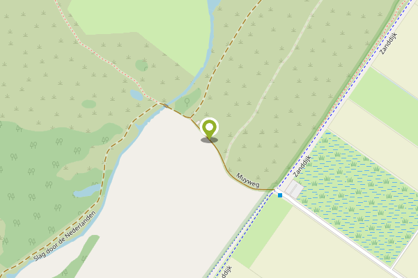 Ambulance-melding op Muyweg, De Cocksdorp op 25 februari, kaart-overzicht
