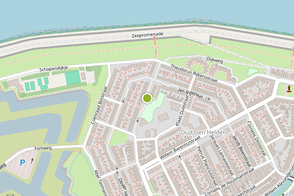 Ambulance-melding op Adrianus IJsbrand Kuiperstraat, Den Helder op 6 juli, kaart-overzicht