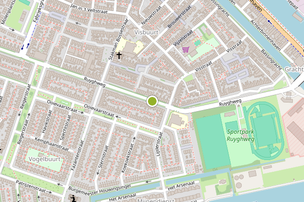 Ambulance-melding op Ruyghweg, Den Helder op 6 juli, kaart-overzicht