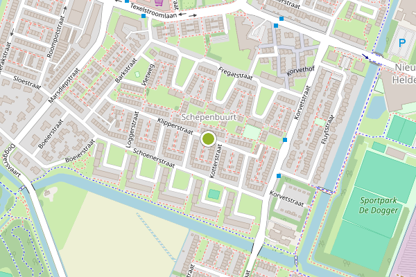 Ambulance-melding op Klipperstraat, Den Helder op 6 juli, kaart-overzicht