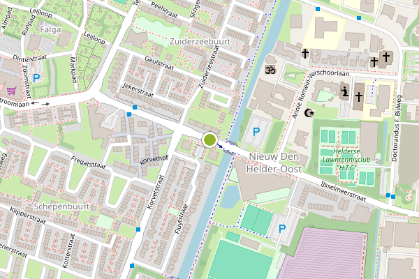 Ambulance-melding op IJsselmeerstraat, Den Helder op 7 juli, kaart-overzicht
