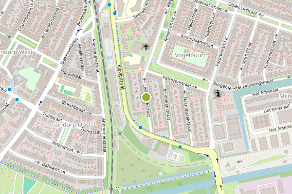 Ambulance-melding op Leeuwerikstraat, Den Helder op 8 juli, kaart-overzicht