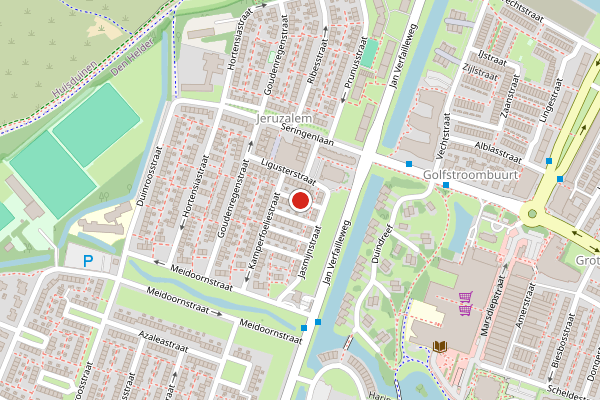 Brandweer-melding op Kamperfoeliestraat, Den Helder op 8 mei, kaart-overzicht