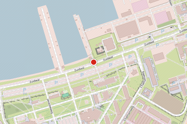 Brandweer-melding op Rijkszee- en Marinehaven, Den Helder op 10 juli, kaart-overzicht