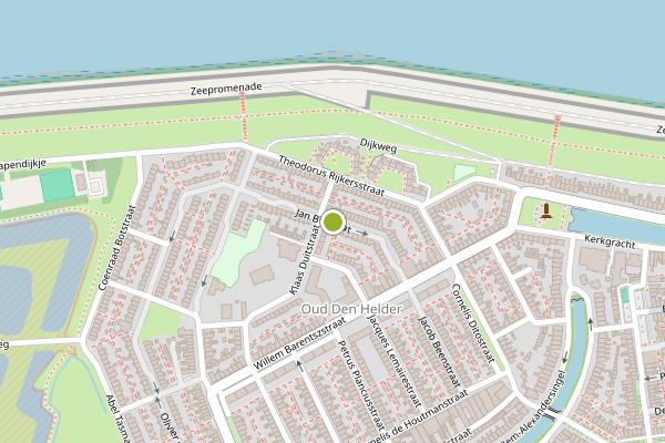Ambulance-melding op Jan Bijlstraat, Den Helder op 10 juli, kaart-overzicht