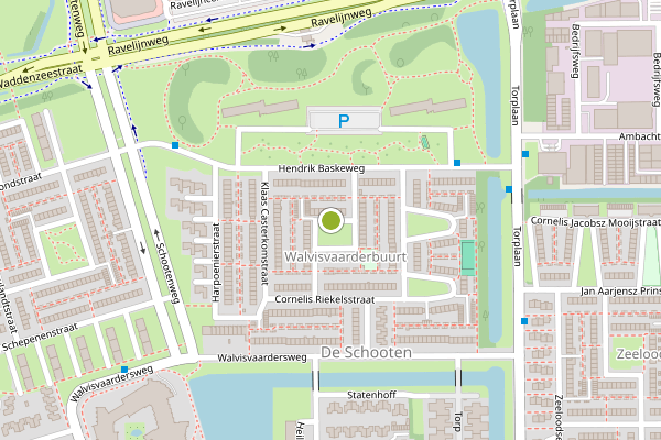 Ambulance-melding op Commandeursplein, Den Helder op 11 juli, kaart-overzicht