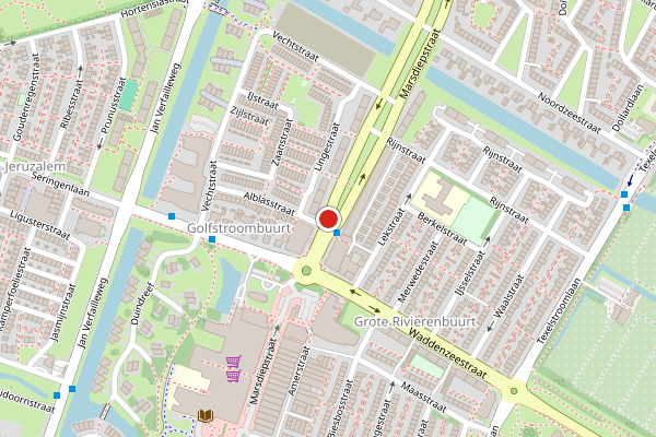Brandweer-melding op Marsdiepstraat, Den Helder op 11 juli, kaart-overzicht