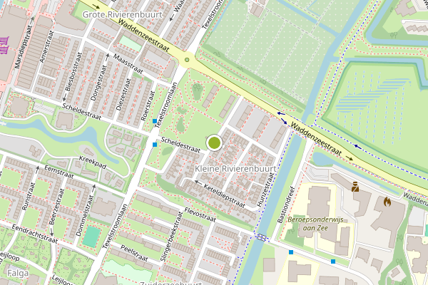 Ambulance-melding op Reggestraat, Den Helder op 11 juli, kaart-overzicht