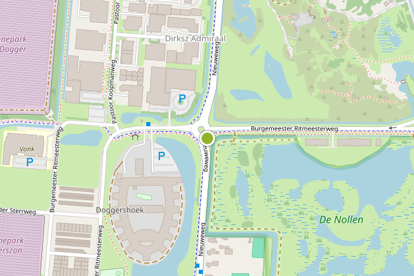 Ambulance-melding op Burgemeester Ritmeesterweg, Den Helder op 12 juli, kaart-overzicht