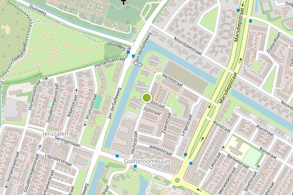 Ambulance-melding op Vechtstraat, Den Helder op 13 juli, kaart-overzicht