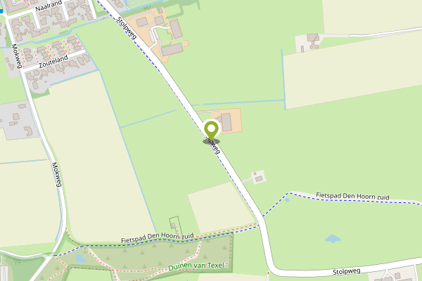 Ambulance-melding op Stolpweg, Den Hoorn op 16 maart, kaart-overzicht