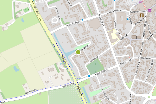Ambulance-melding op Verzetstraat, Den Burg op 17 juli, kaart-overzicht