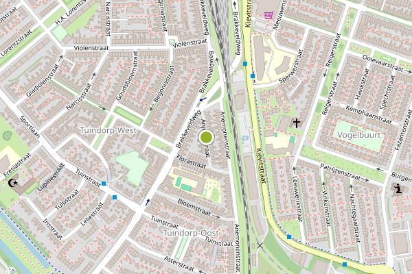 Ambulance-melding op Anjelierstraat, Den Helder op 9 mei, kaart-overzicht