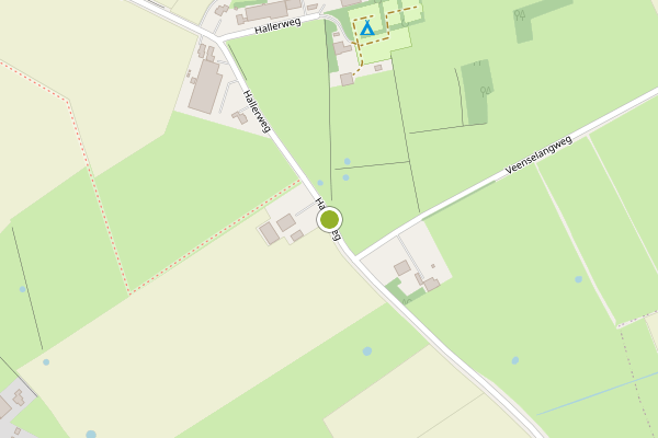 Ambulance-melding op Hallerweg, Den Burg op 18 juli, kaart-overzicht