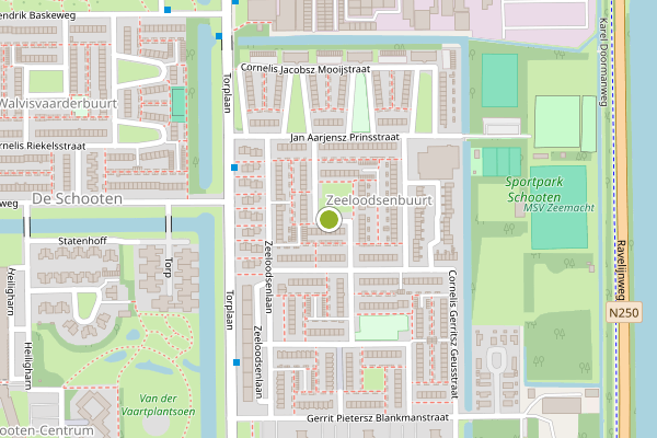 Ambulance-melding op Dirk Schrijverstraat, Den Helder op 18 juli, kaart-overzicht