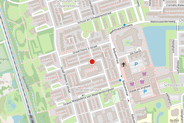 Brandweer-melding op Jonkheer Jacob van Veenstraat, Den Helder op 10 mei, kaart-overzicht