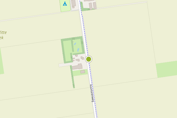 Ambulance-melding op Vuurtorenweg, De Cocksdorp op 19 juli, kaart-overzicht