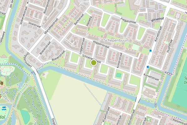 Ambulance-melding op Schoenerstraat, Den Helder op 20 juli, kaart-overzicht