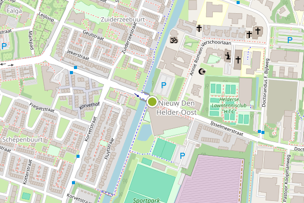 Ambulance-melding op IJsselmeerstraat, Den Helder op 11 mei, kaart-overzicht