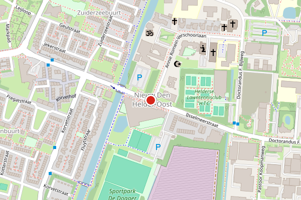 Brandweer-melding op IJsselmeerstraat, Den Helder op 11 mei, kaart-overzicht