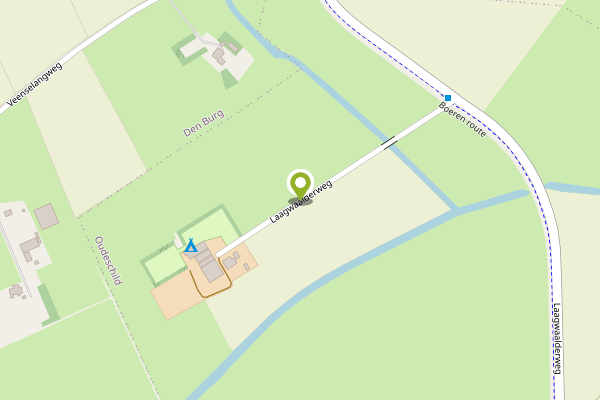 Ambulance-melding op Laagwaalderweg, Oudeschild op 8 april, kaart-overzicht