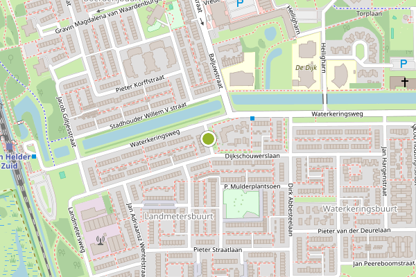 Ambulance-melding op Jan Wondermullerstraat, Den Helder op 21 juli, kaart-overzicht