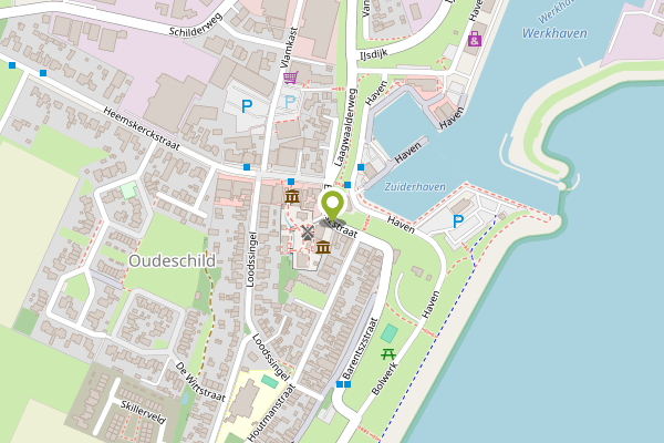 Ambulance-melding op Barentszstraat, Oudeschild op 4 april, kaart-overzicht