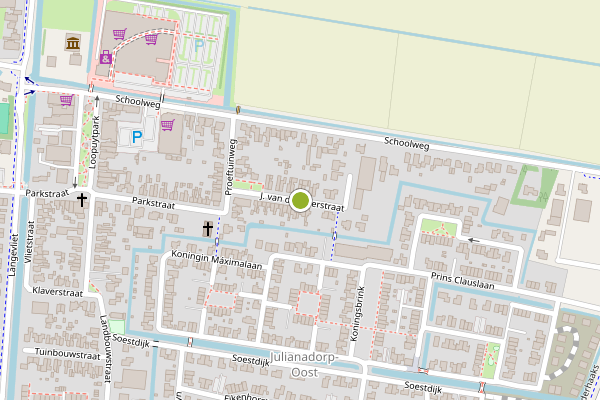 Ambulance-melding op J. van der Veerstraat, Julianadorp op 21 juli, kaart-overzicht