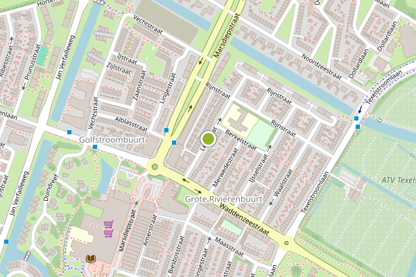 Ambulance-melding op Lekstraat, Den Helder op 21 juli, kaart-overzicht