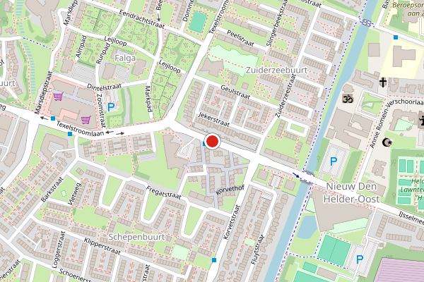 Brandweer-melding op IJsselmeerstraat, Den Helder op 12 mei, kaart-overzicht