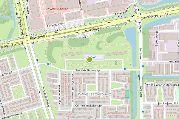 Ambulance-melding op Hendrik Baskeweg, Den Helder op 22 juli, kaart-overzicht