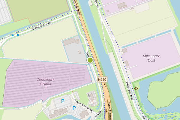 Ambulance-melding op Rijksweg, Den Helder op 22 juli, kaart-overzicht