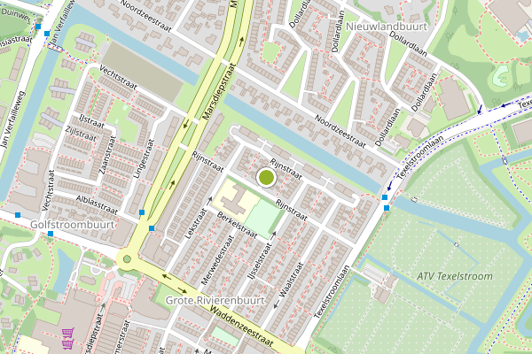 Ambulance-melding op Rijnstraat, Den Helder op 22 juli, kaart-overzicht