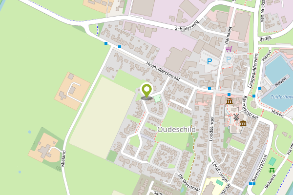 Ambulance-melding op Commandeurssingel, Oudeschild op 24 februari, kaart-overzicht