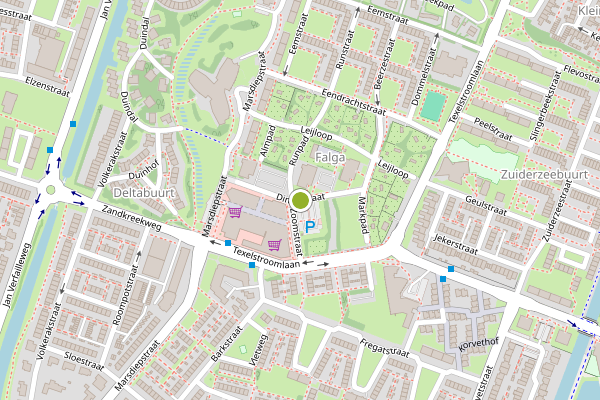 Ambulance-melding op Dintelstraat, Den Helder op 12 mei, kaart-overzicht