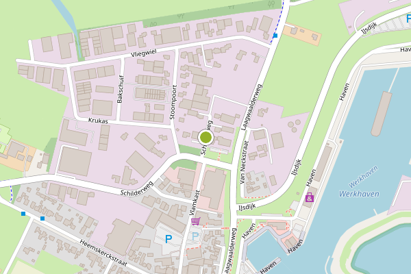 Ambulance-melding op Schilderweg, Oudeschild op 14 mei, kaart-overzicht