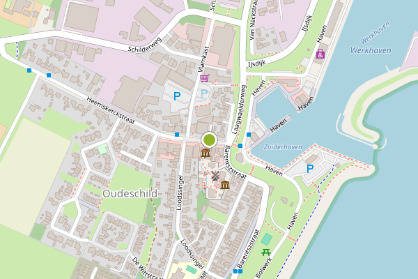 Ambulance-melding op Heemskerckstraat, Oudeschild op 14 mei, kaart-overzicht