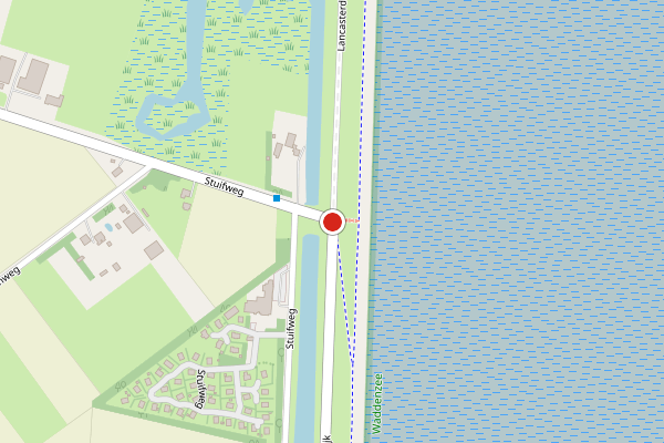 Brandweer-melding op Lancasterdijk, Oosterend NH op 25 juli, kaart-overzicht