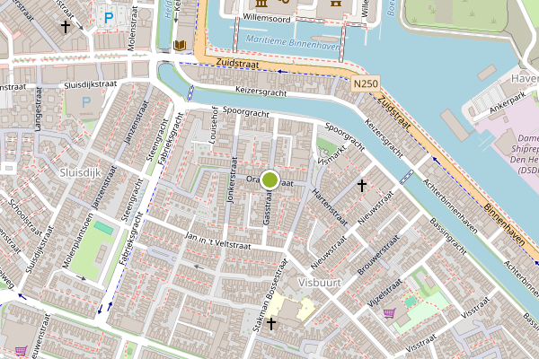 Ambulance-melding op Oranjestraat, Den Helder op 17 mei, kaart-overzicht