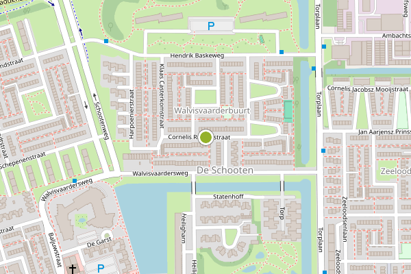 Ambulance-melding op Cornelis Riekelsstraat, Den Helder op 16 mei, kaart-overzicht