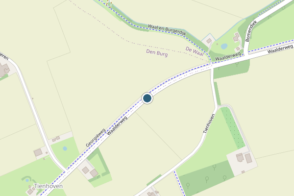 Politie-melding op Waalderweg, De Waal op 13 juni, kaart-overzicht